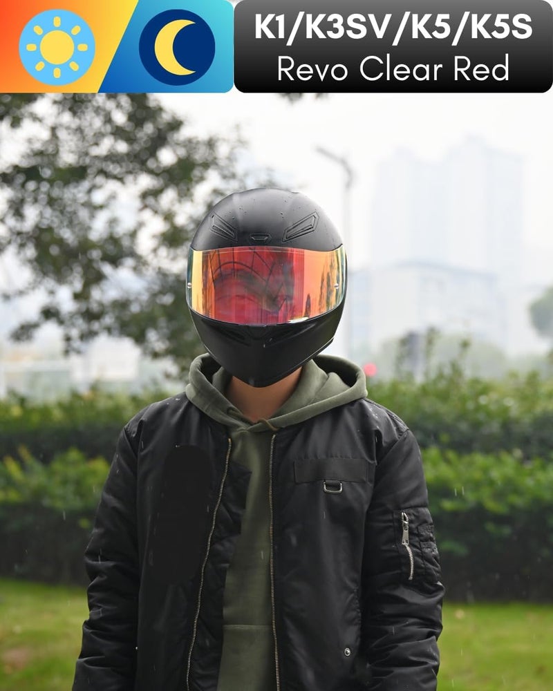 Logto Motorcycle Helmet Visor for K1 K3SV K5 K5-S Visor Helmet Visor Replacement Uv Protection Anti-Scratch, Universal - Image 4